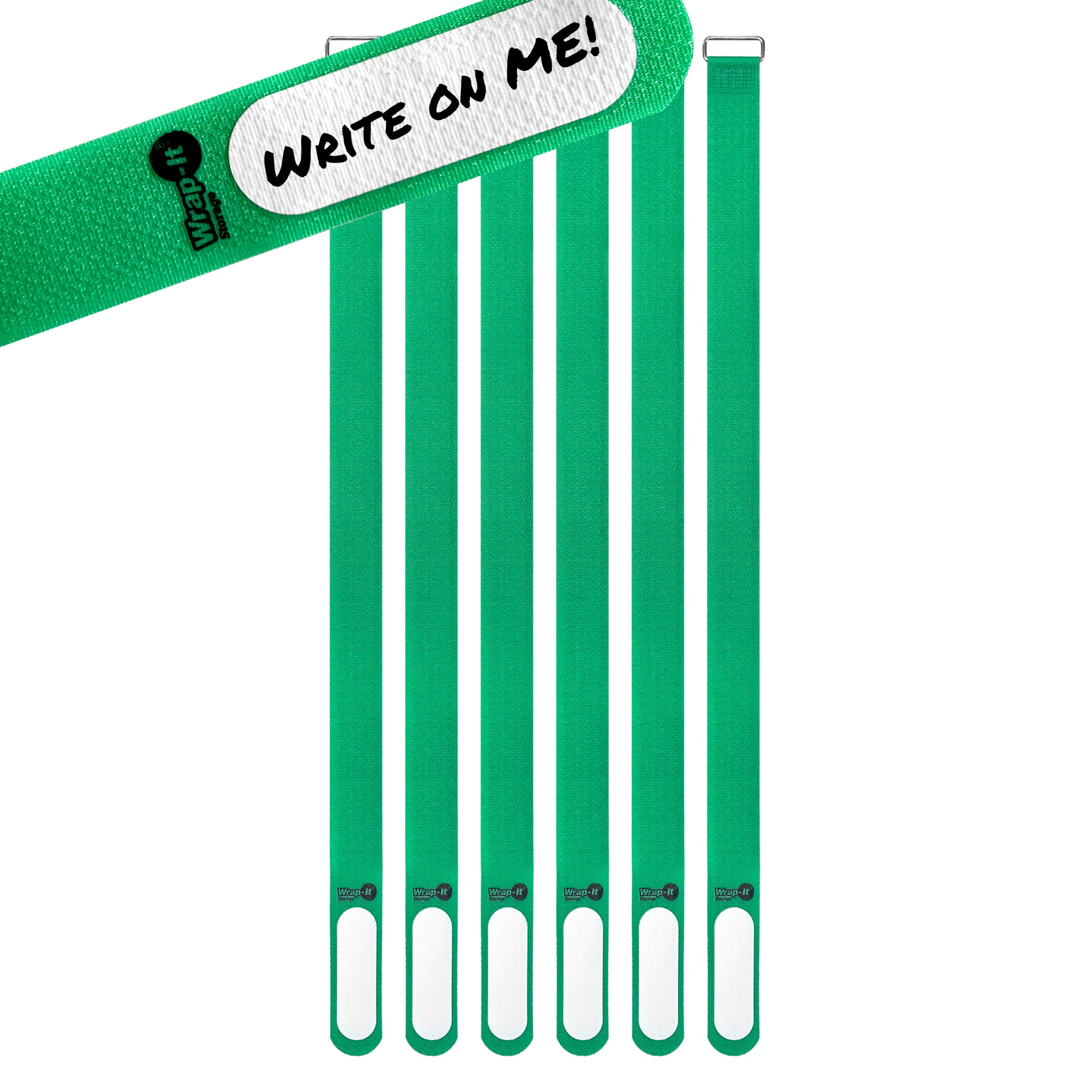 Cinch-Straps - 18-in. (6-Pack) Green - Wrap-It Storage
