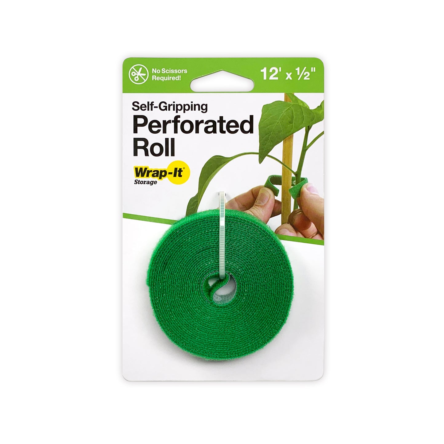 Self-Gripping Perforated Roll 12' x .50" Green - Wrap-It Storage