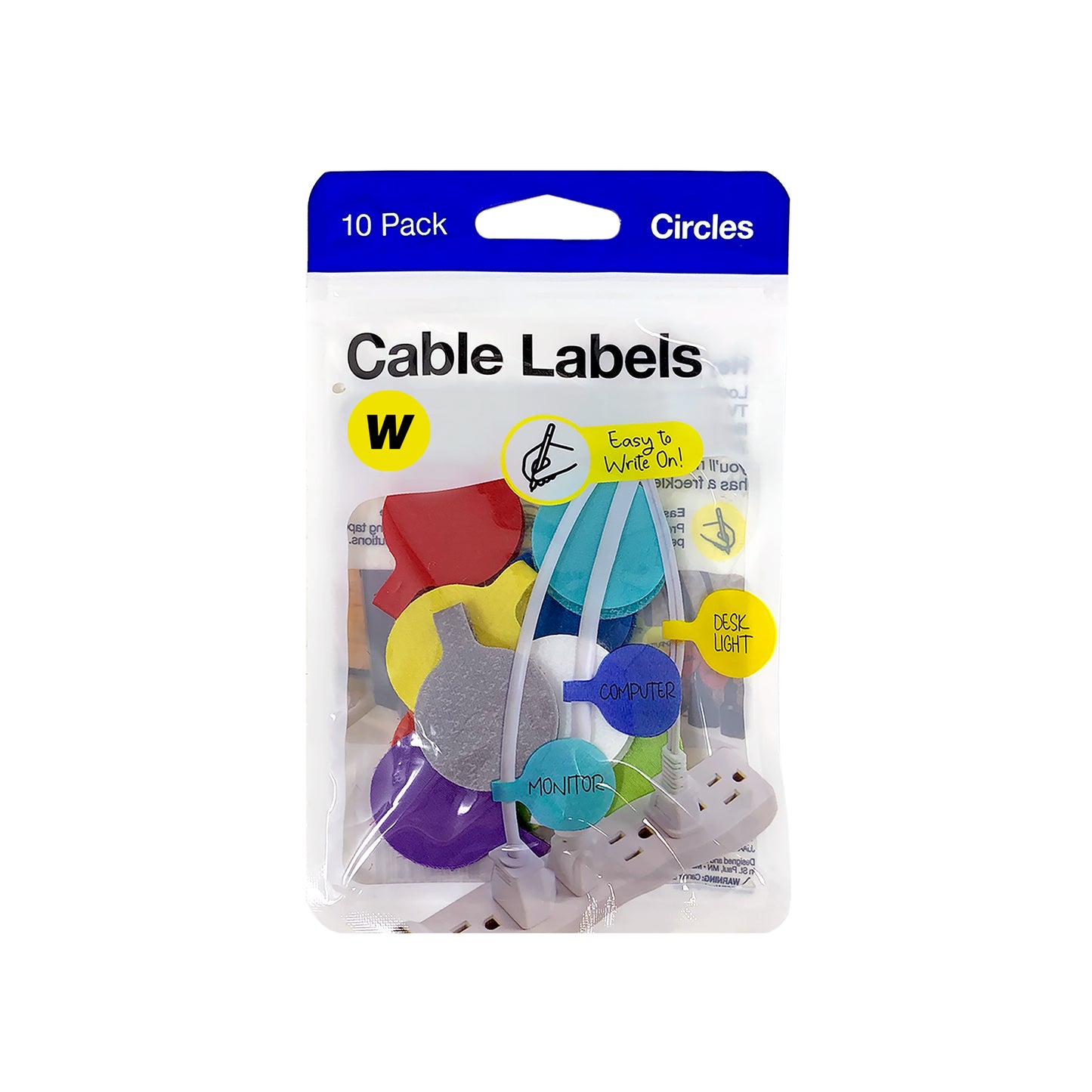 Cable Labels - Circles (10-Pack)