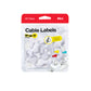 Cable Labels - Mini (20-Pack) - Wrap-It Storage