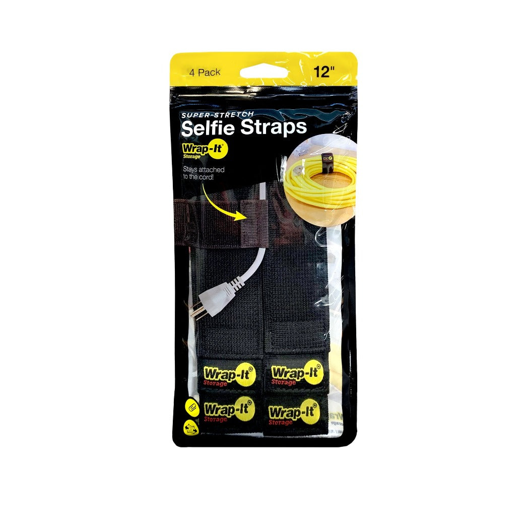 Selfie Straps - 12-in. (4-Pack) - Wrap-It Storage