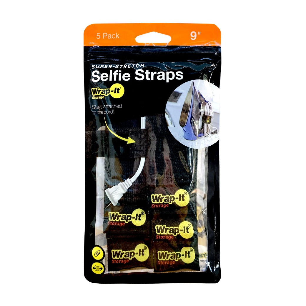 Selfie Straps - 9-in. (5-Pack) - Wrap-It Storage