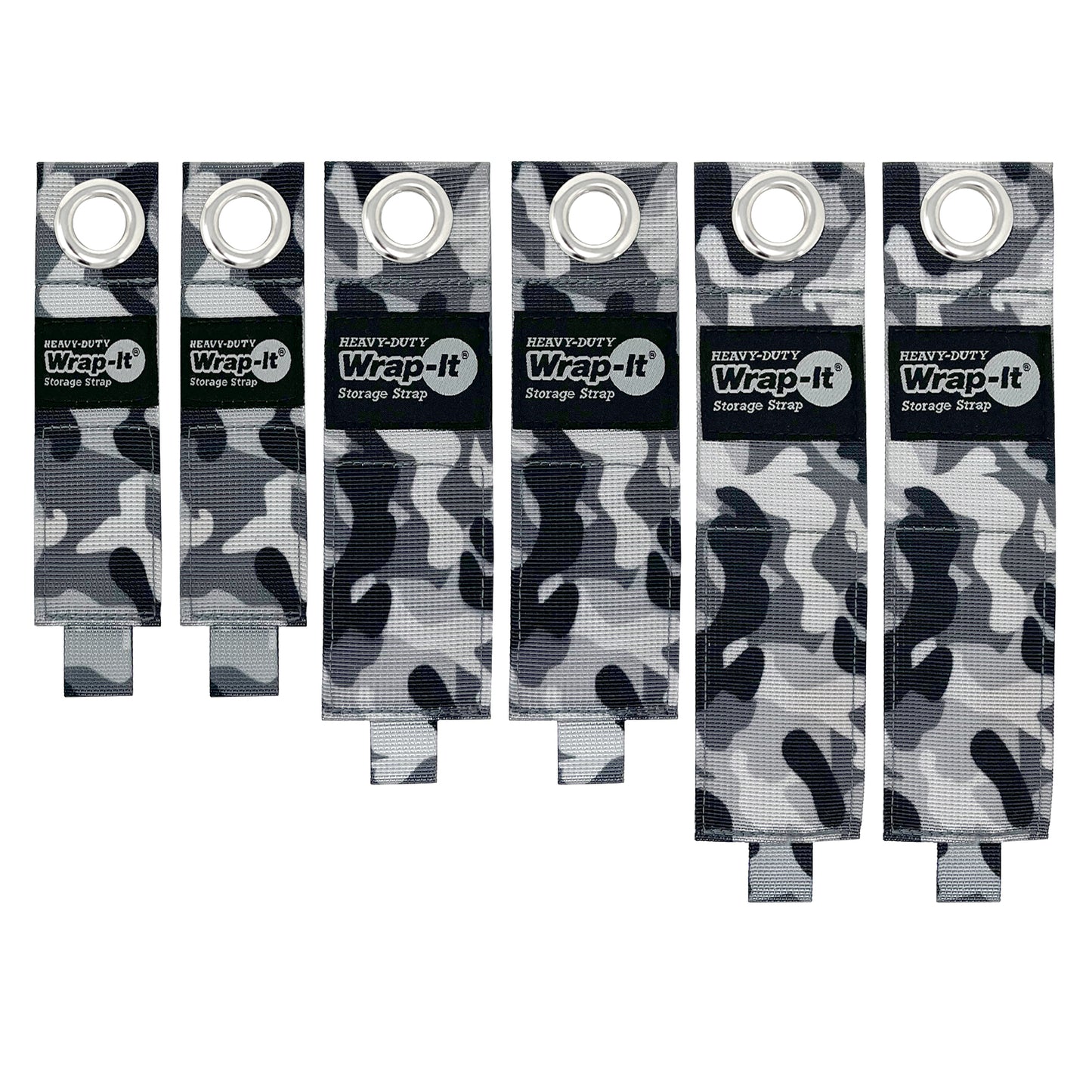 Heavy-Duty Storage Straps - Assorted 6-Pack - Camo - Wrap-It Storage