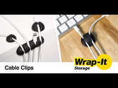 Cable Clips - Assorted 14-Pack – Wrap-It Storage
